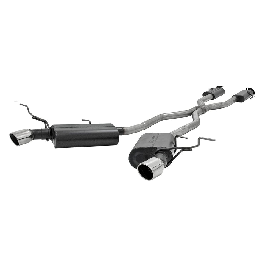 Flowmaster 817575 Cat-Back Force II Exhaust 2.5 Inch Dual Rear Exit 409 Stainless Steel 4 Inch Polished 304 Stainless Steel Tips Compatible with 2011-2021 Jeep Grand Cherokee 3.6L 5.7L