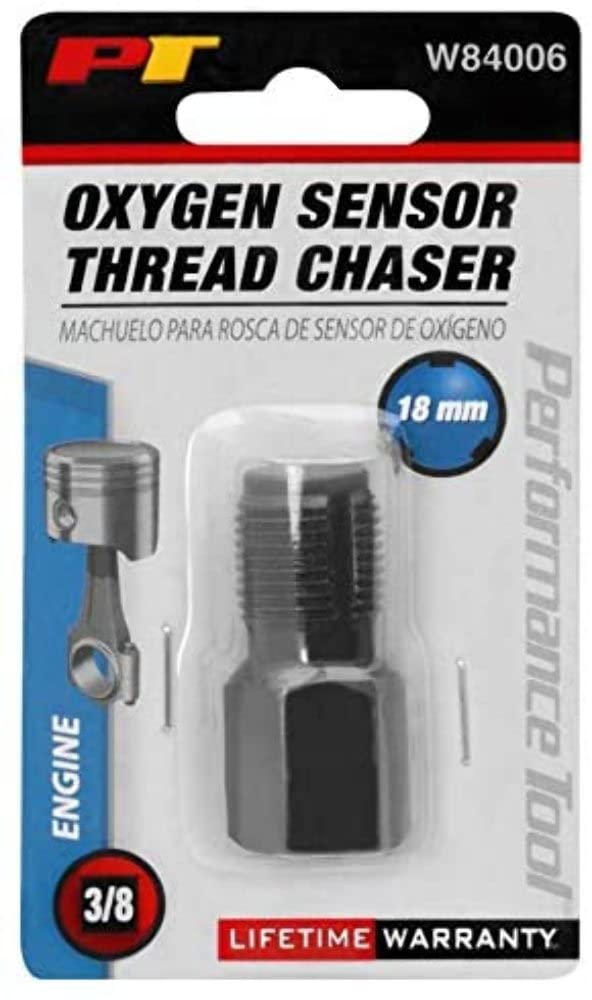 Oxygen Sensor Thread Chaser Performance Tool W84006 - M18 x 1.5 Size, Use with 3/4-Inch Hex Socket or 3/8-Inch Square Drive