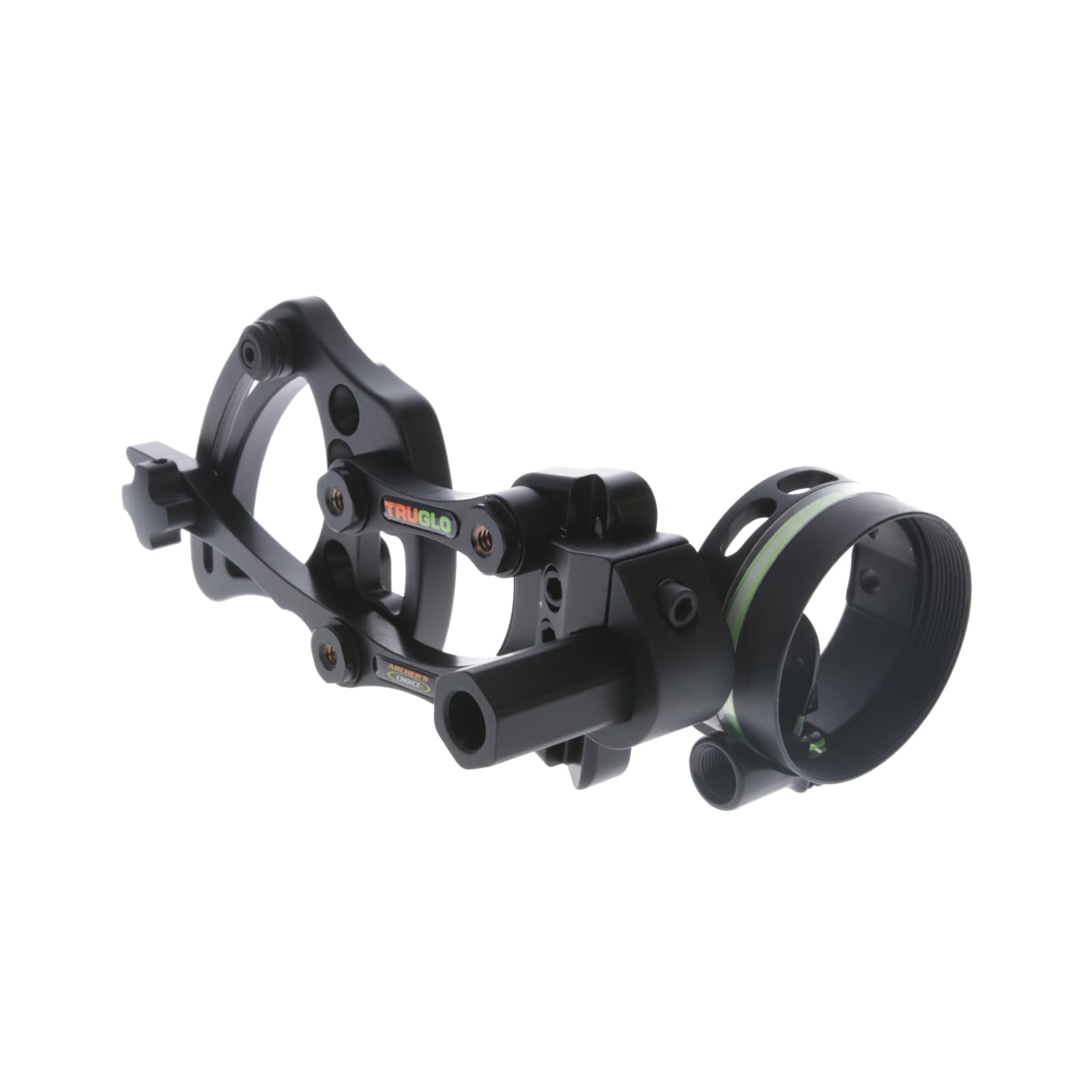 Range Rover TRUGLO Single-Pin .019" Dia Right-Handed Archery Hunting Moving Black Bow Sight with Standard Adjustment - Light Not Included