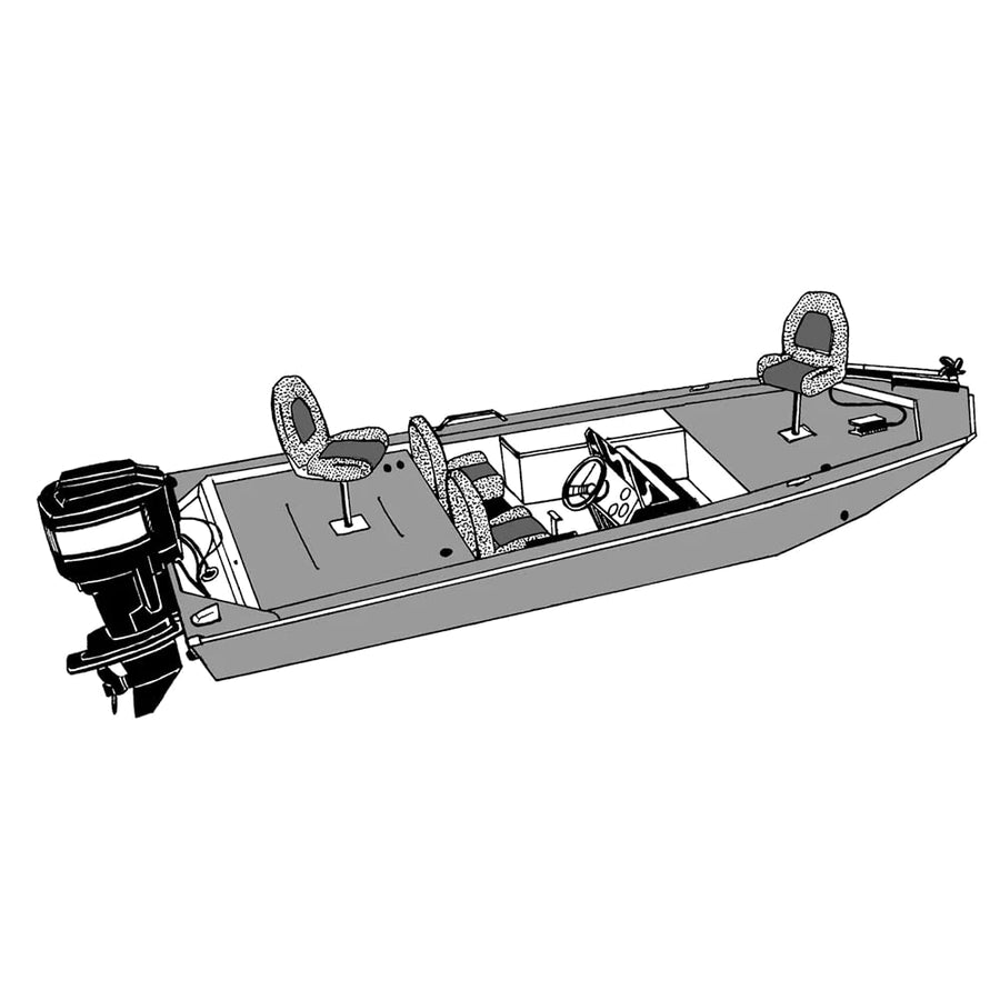 17' Jon Boat Camo Cover Carver Industries 77817c-sg