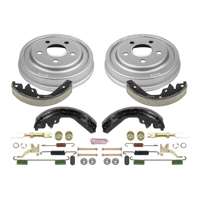 Power Stop KOE15294DK Rear Replacement Brake Kit-OE Brake Drums & Ceramic Brake Pads For Dodge Neon 1997-2005, Plymouth Neon 1996-2001 [Model Specific]