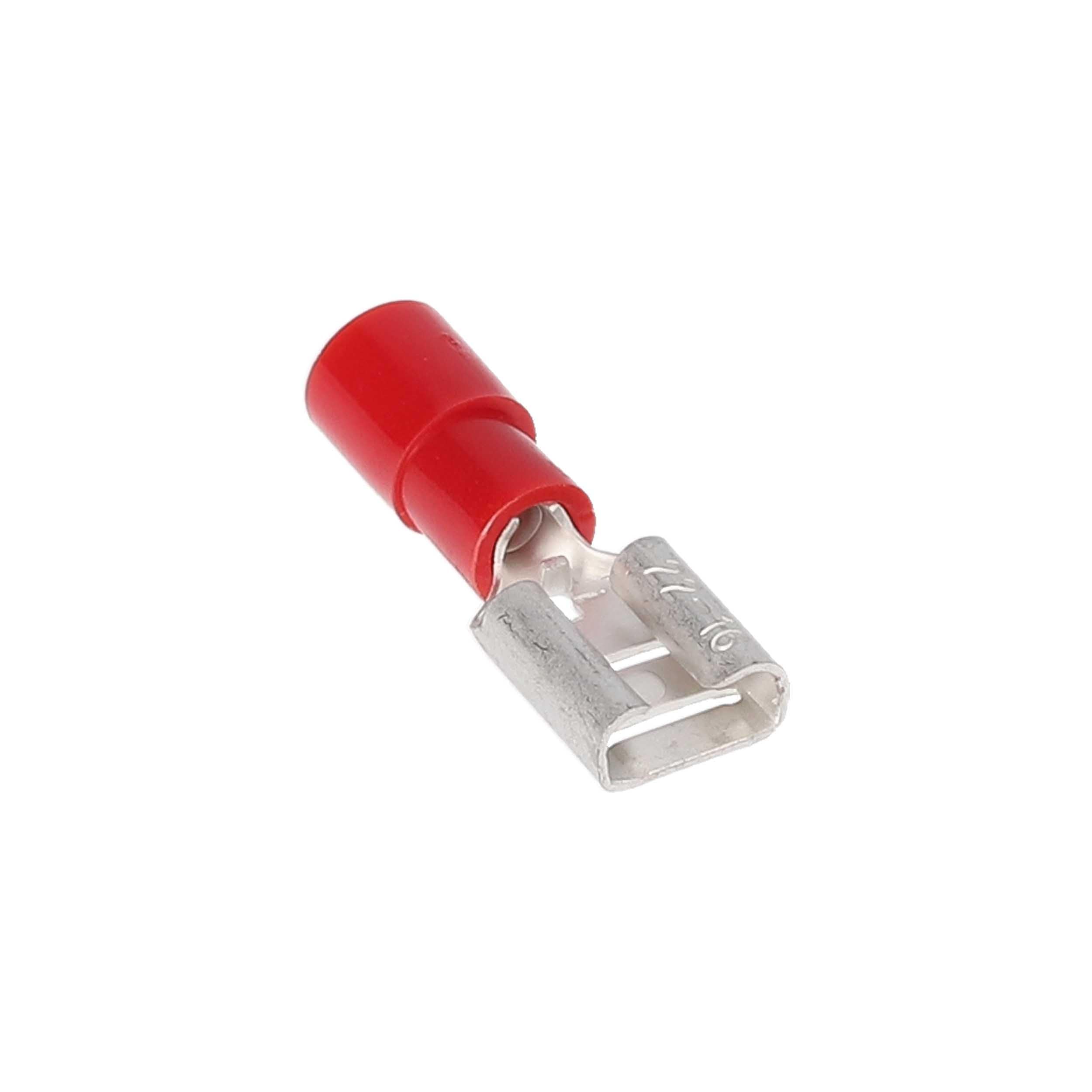 Install Bay 100-Pack Nylon Female Connector 22/18 Gauge .250, Red