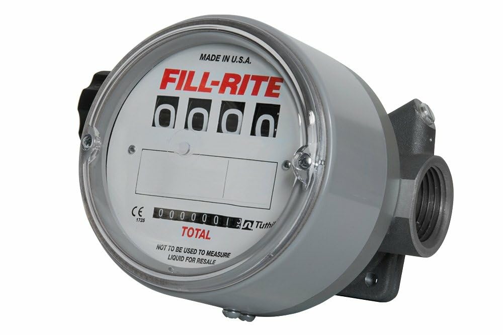 Fill-Rite High Flow/High Pressure TN860AN1CAB1GAC Rugged Application Meters, 150 PSI, 1-1/2" NPT, 6 to 60 LPM, 3-22 Viscosity Range