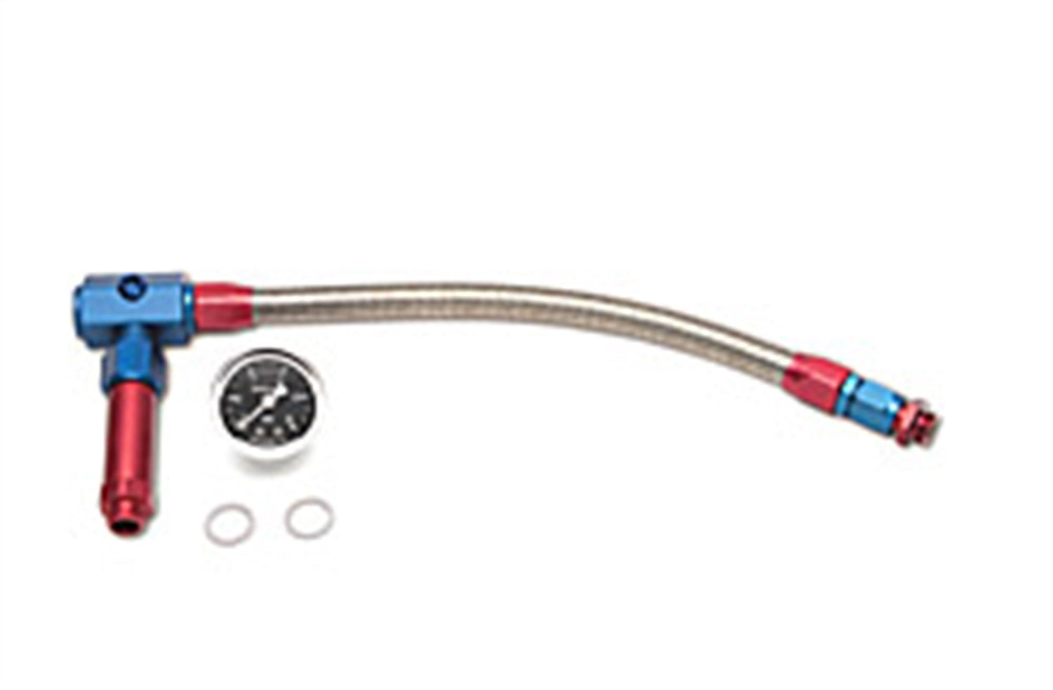 Red and Blue Russell 641260 Anodized Aluminum -6AN Inlet for Demon