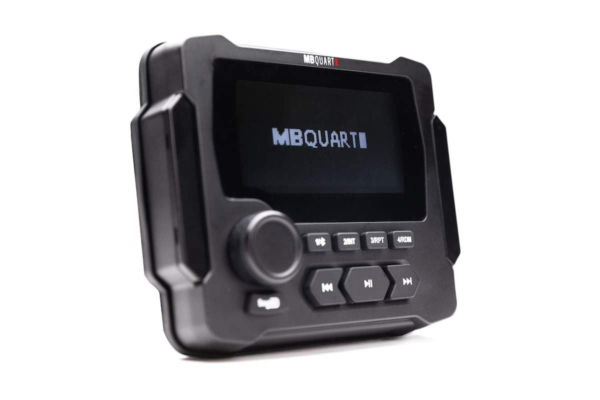 Bluetooth AM/FM Radio MB Quart GMR-LCD Gauge Hole Mount Marine/Boat Receiver