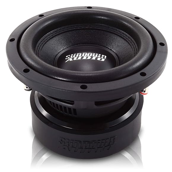 E Series v.6 Sundown Audio 8" D2 Car Subwoofer - 400W RMS / 800W Peak, Dual 2-ohm Voice Coil, Optimized for Ported Enclosures, Deep Bass – E8v6D2