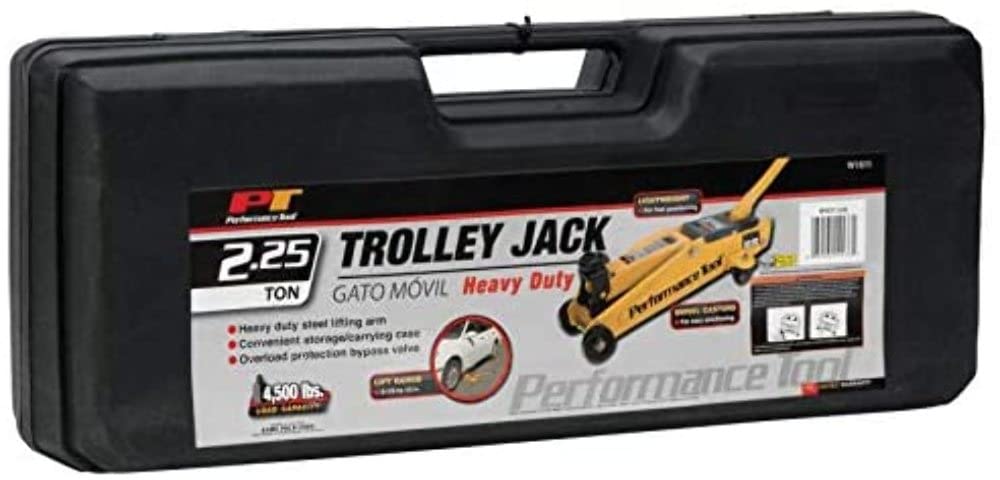 2.25 Ton Performance Tool W1611 Trolley Jack with Case (4,500 lbs.) Capacity