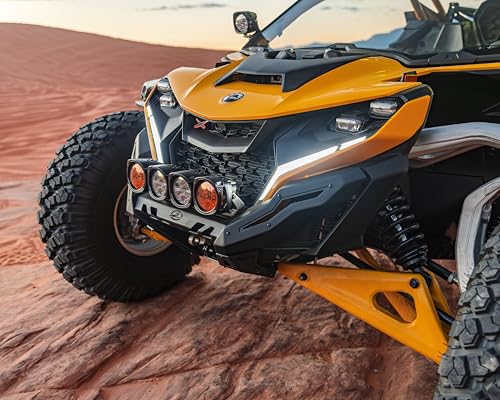 Front Bumper Volt for Can-Am Maverick R – Heavy Duty Steel, Winch Ready, UV Resistant, with 10” Light Bar Mount