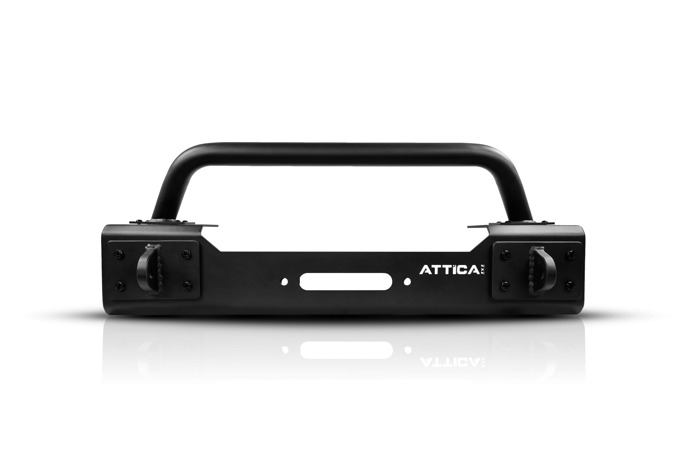 Cobra Tek - Attica4x4 Apex Series Front Bumper | Compatible with Jeep Gladiator & Wrangler JL | Heavy-Duty Off-Road Protection with Stubby Design and Winch Mount | Black Textured Powder Coat.