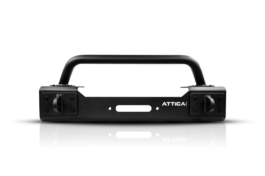 Cobra Tek - Attica4x4 Apex Series Front Bumper | Compatible with Jeep Gladiator & Wrangler JL | Heavy-Duty Off-Road Protection with Stubby Design and Winch Mount | Black Textured Powder Coat.