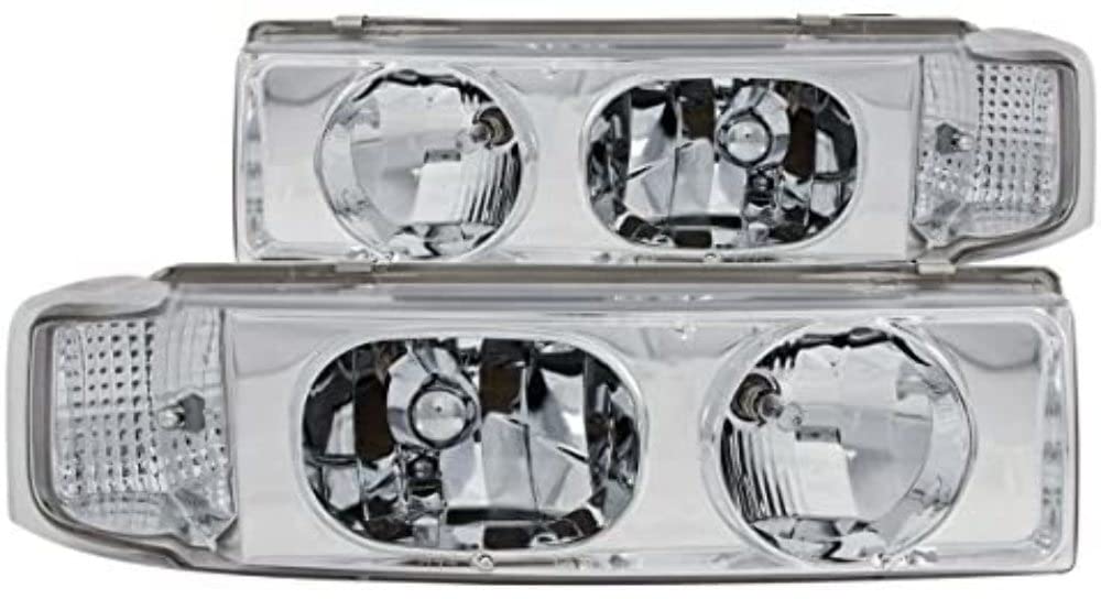 Crystal Headlight Set-Chrome ANZO USA 111001