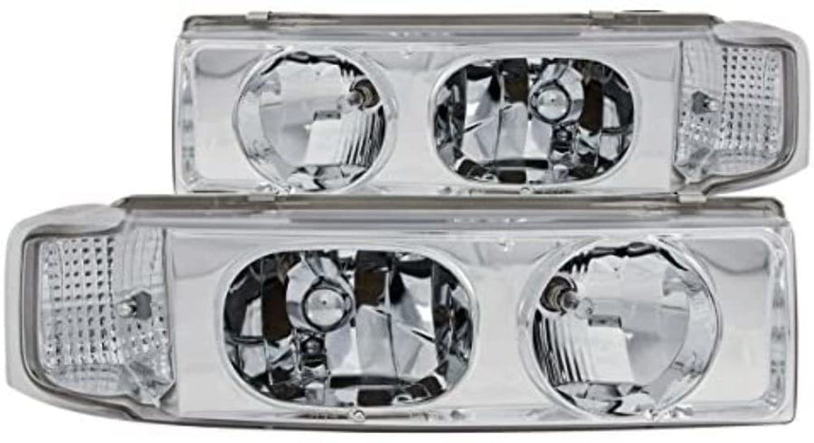 Crystal Headlight Set-Chrome ANZO USA 111001