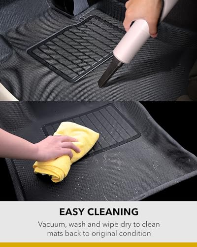 Complete Set 3D MAXpider Custom Fit All-Weather Floor Mat for Select Buick Envision Models - Kagu Rubber (Tan)