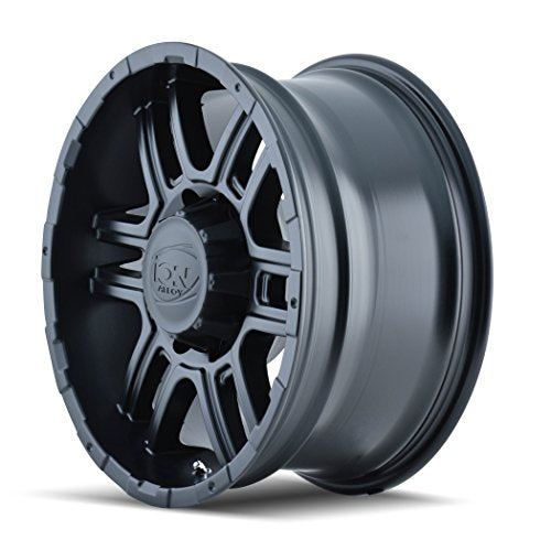 16x8 179, Bolt Pattern: 5x4.5/, Offset: 10, MATTE BLACK, set of 1