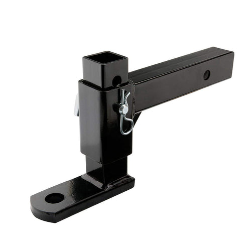 Class III TOWSMART, 5,000 lb., 7-1/2 in. Drop to 6-1/4 in. Rise x 1 in. Shank, Adjustable Standard Trailer Hitch Ball Mount with Clip and Pin