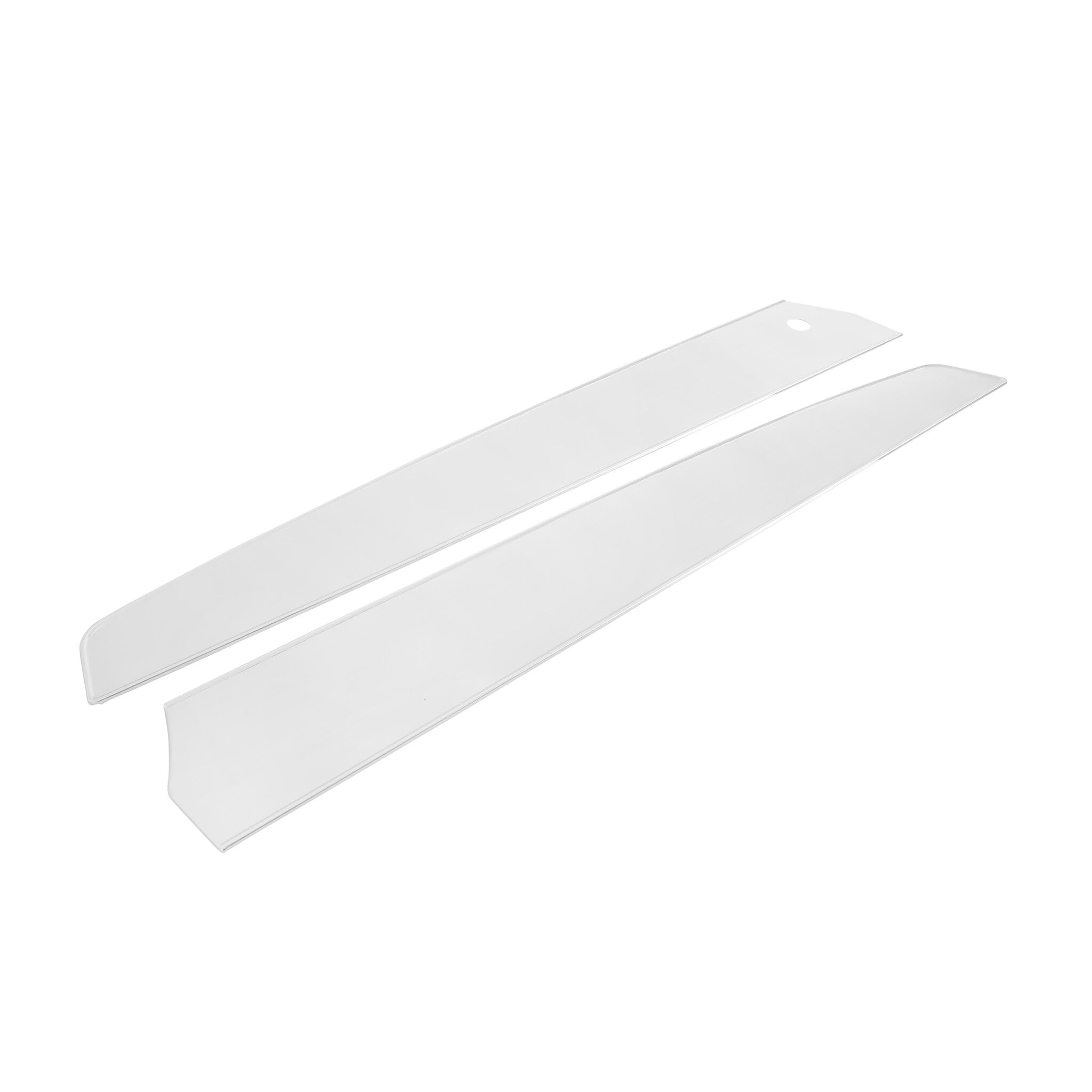 Deluxe Door Panel Inserts Scott Drake (Pair) in Brushed Aluminum, Compatible with 1967 Ford Mustang, Model C7ZZ-65237A22/3