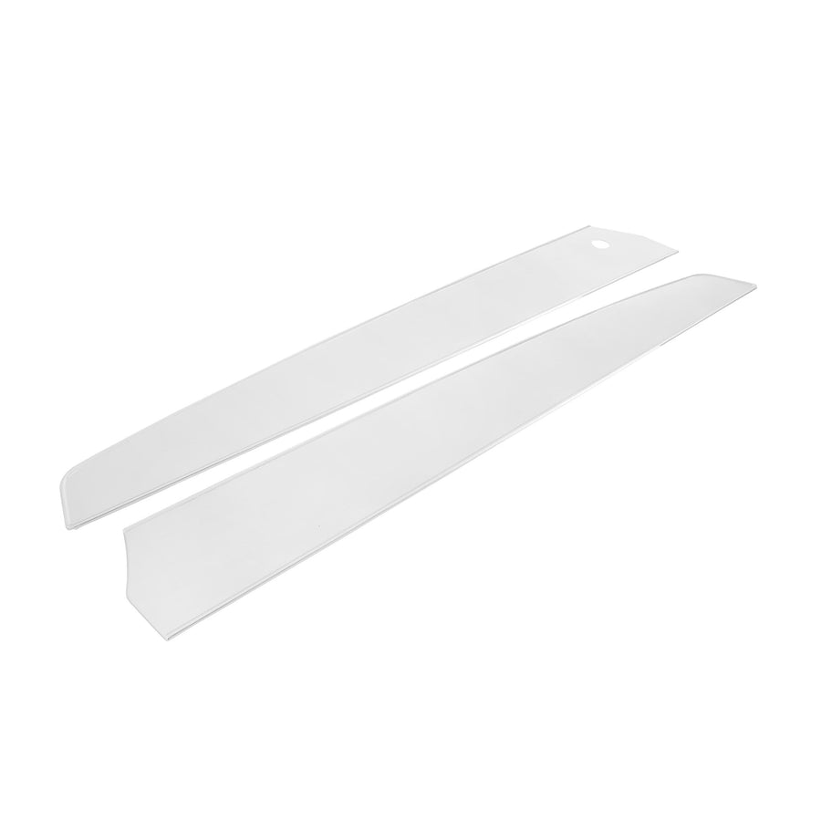 Deluxe Door Panel Inserts Scott Drake (Pair) in Brushed Aluminum, Compatible with 1967 Ford Mustang, Model C7ZZ-65237A22/3