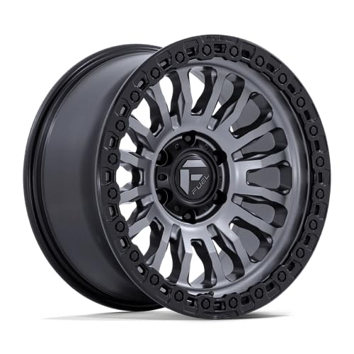 FC857 RINCON FUEL OFF-ROAD 17X9 8X180 5.79 20mm MATTE GUNMETAL WITH BLACK LIP - FC857AB17908820