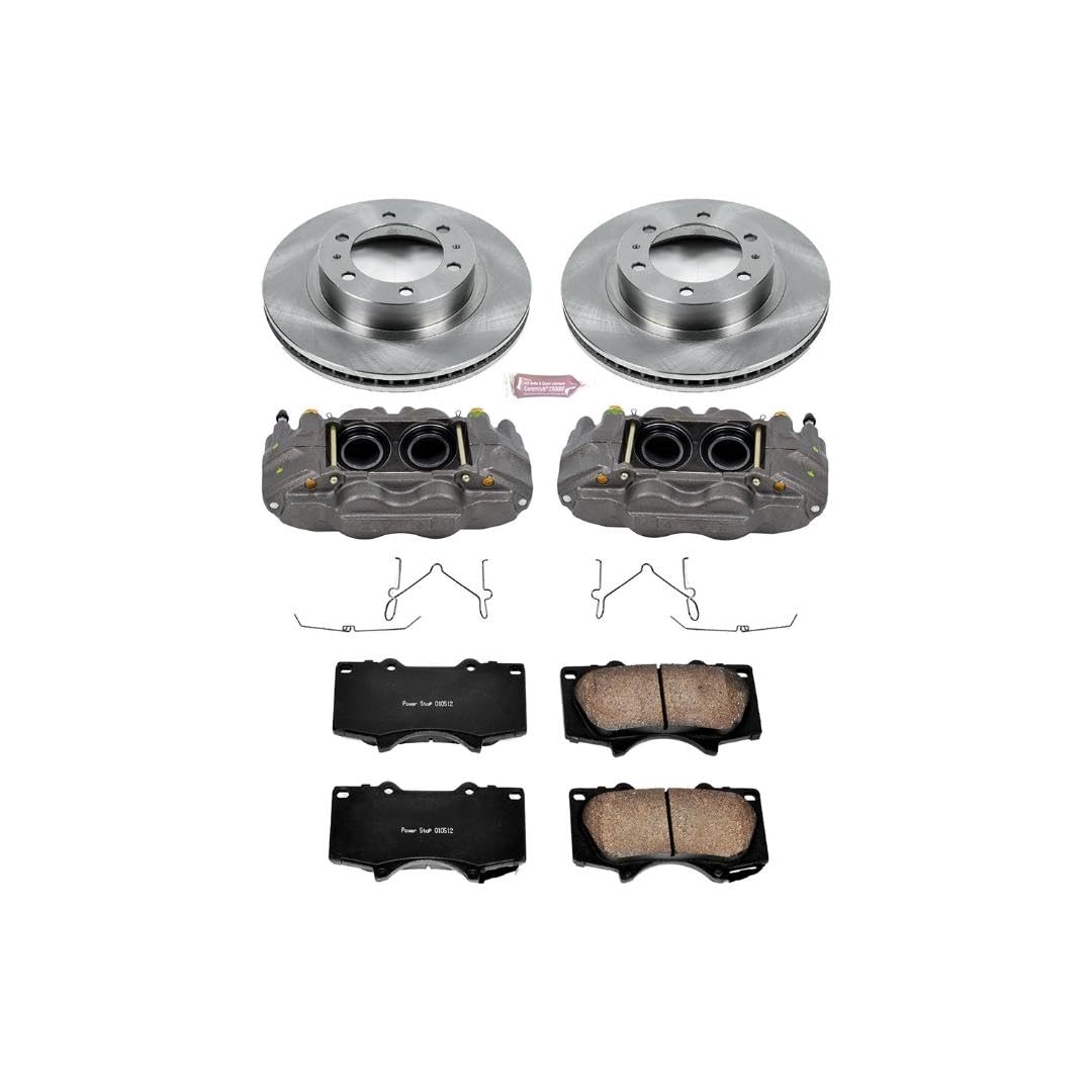 Power Stop KCOE137 Brake Kit Autospecialty OE Replacement with Calipers For Toyota 4Runner FJ Cruiser Tacoma 6 Lug