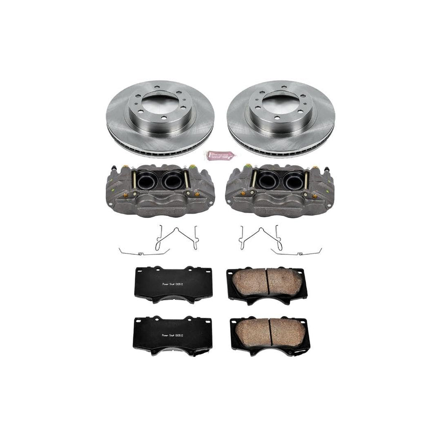 Power Stop KCOE137 Brake Kit Autospecialty OE Replacement with Calipers For Toyota 4Runner FJ Cruiser Tacoma 6 Lug