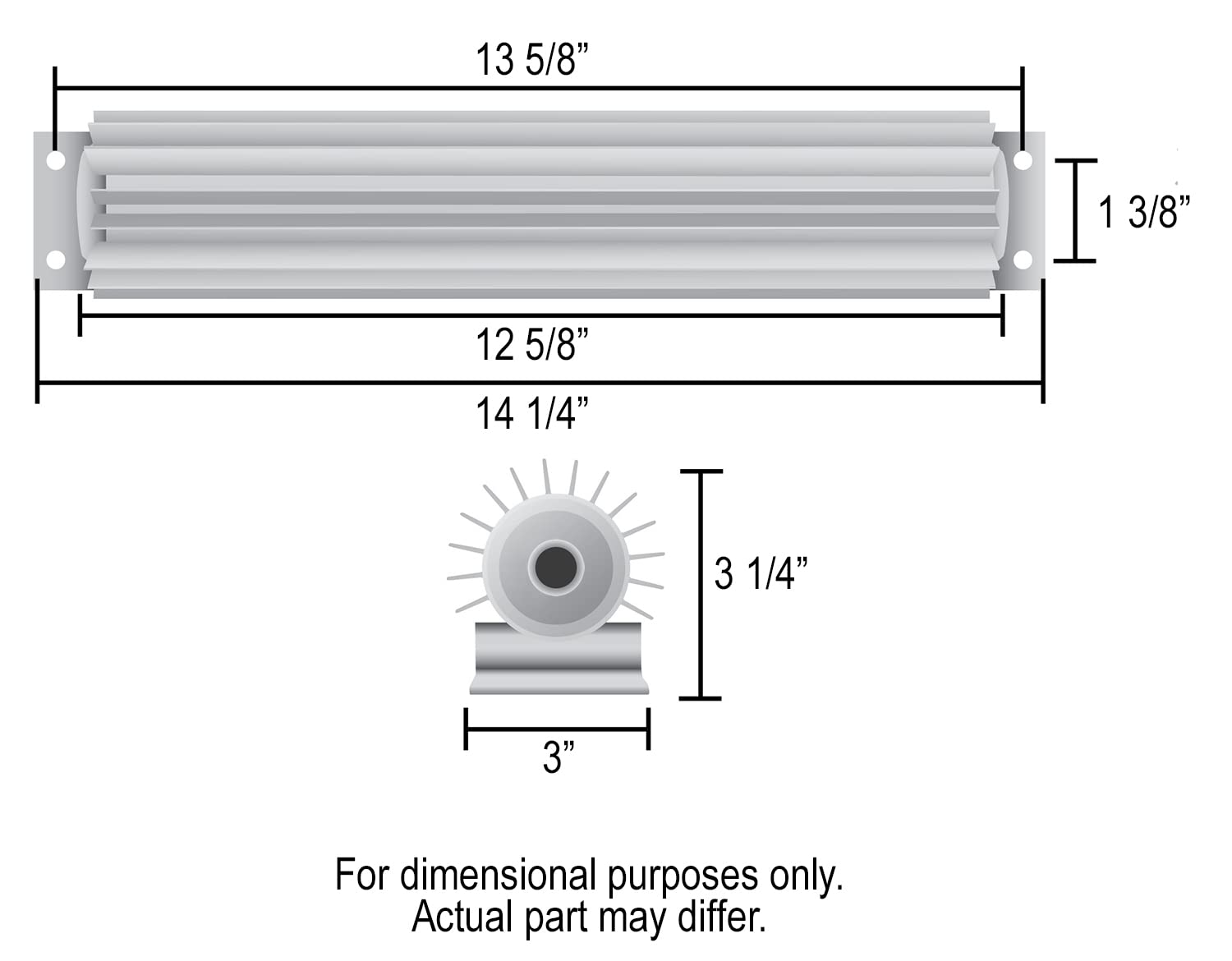 13250 Derale Single-Pass Heat Sink Cooler, 12