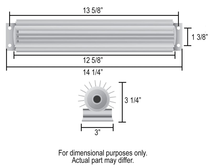 13250 Derale Single-Pass Heat Sink Cooler, 12