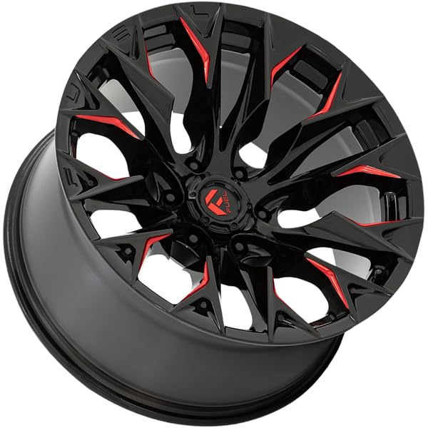 20x9 Fuel D823 Flame Black/Red Wheel Rim 6x135 +1mm D82320908950 Inch