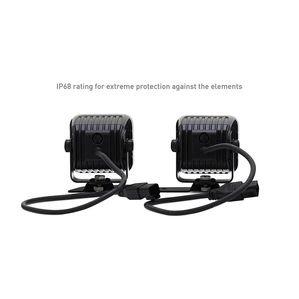 Off-Road Borne Ford Bronco Ditch Light Set (4) 3X3 Spot