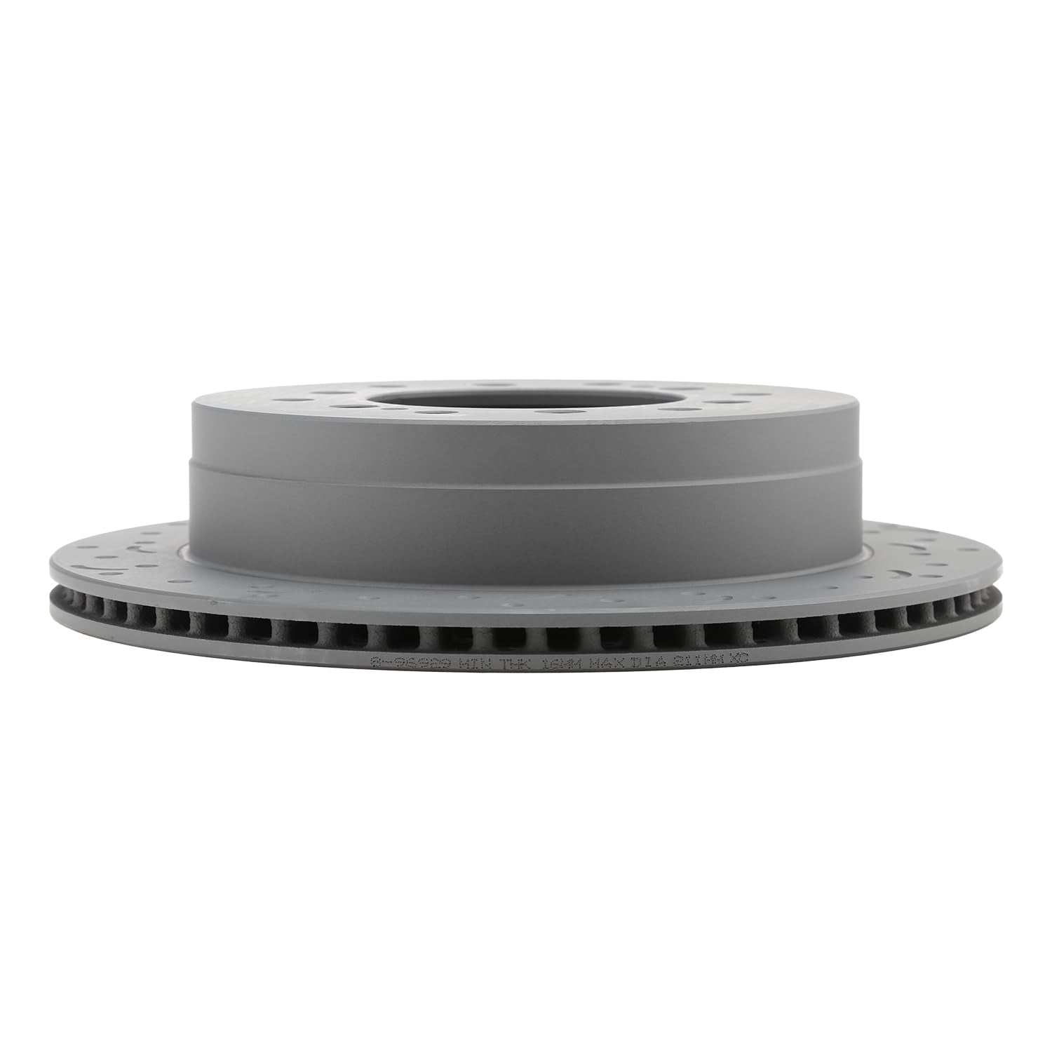 Talon Cross-Drilled and Slotted Vented Rotor, Hawk Performance Brakes, 12.28 in. Diameter, 2.69 in. Height