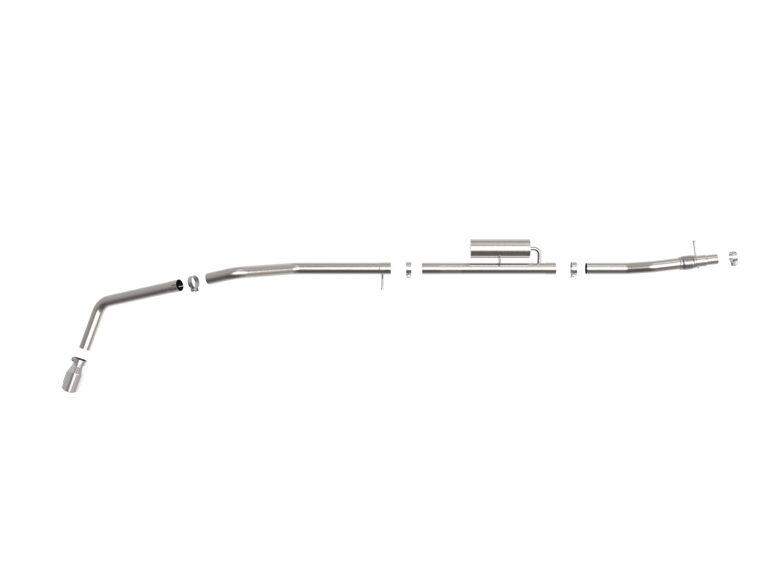 Apollo GT Series aFe Power 49-43118-P 3" Cat-Back Exhaust System for 19-20 Ford Ranger, 409 Stainless Steel, Polished Tip