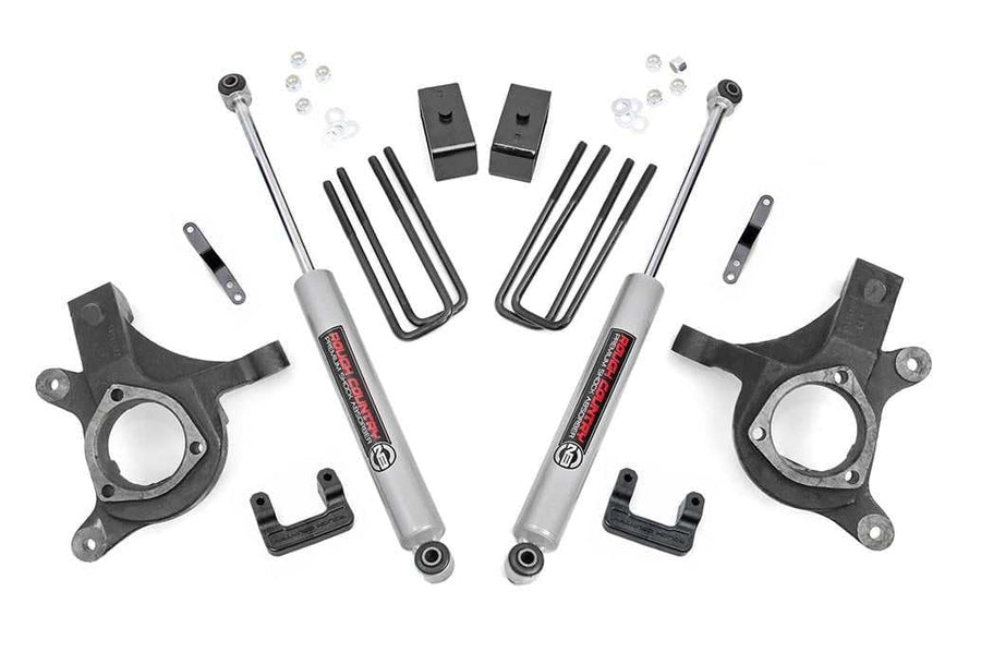 5" Rough Country Suspension Lift Kit with Premium N3 Shocks for Chevy Silverado & GMC Sierra 1500 (2007-2013) 2WD w/6 Lug Wheels