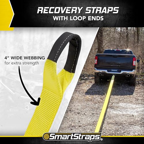 Recovery Strap SmartStraps - 4x30 YW Loop End 40,000lb