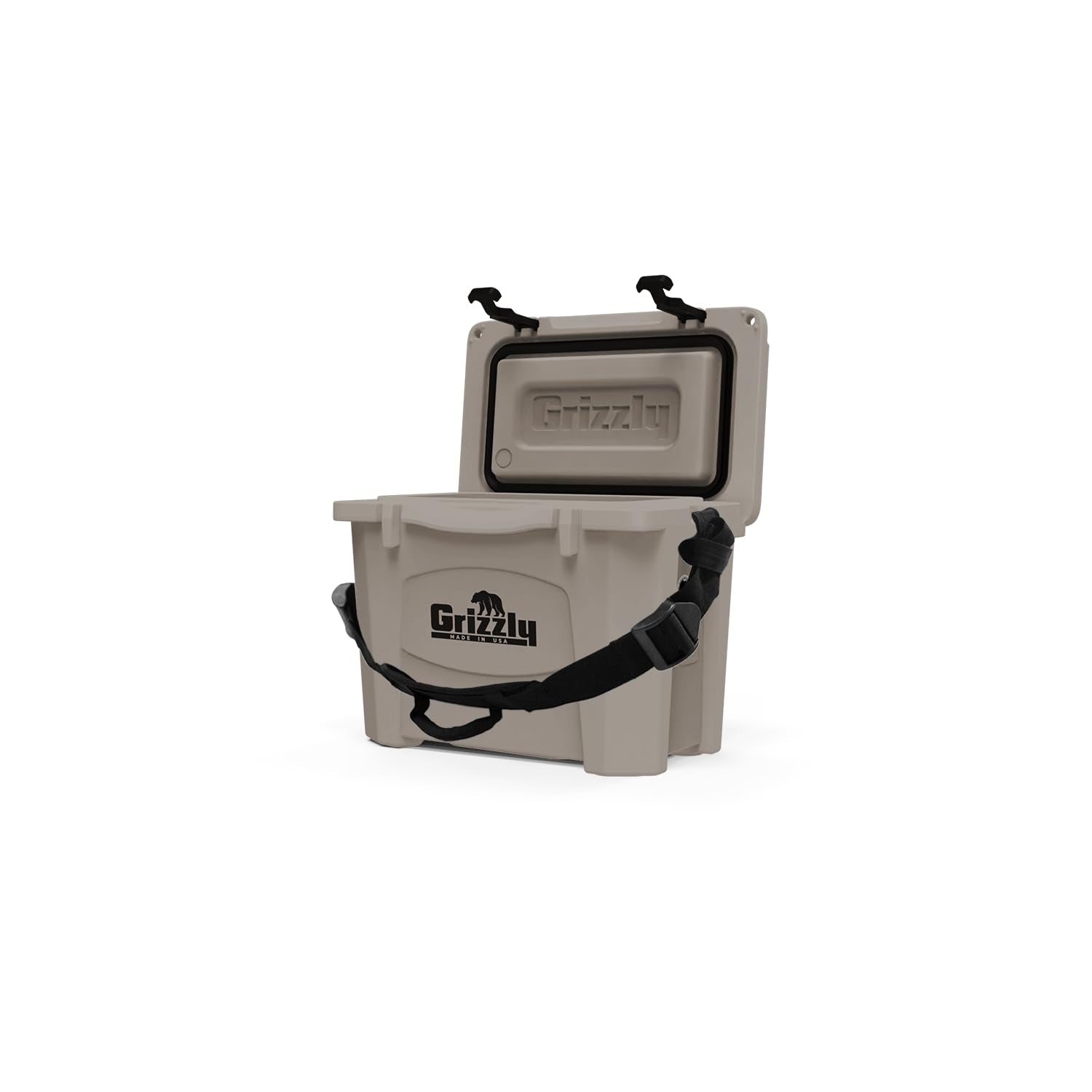 15 Cooler Grizzly | 15 qt Ice Chest Durable Rotomolded Insulated | Made in USA | Warranty for Life | for Beach Boat Camping Fishing Hunting | G15 | Whitetail