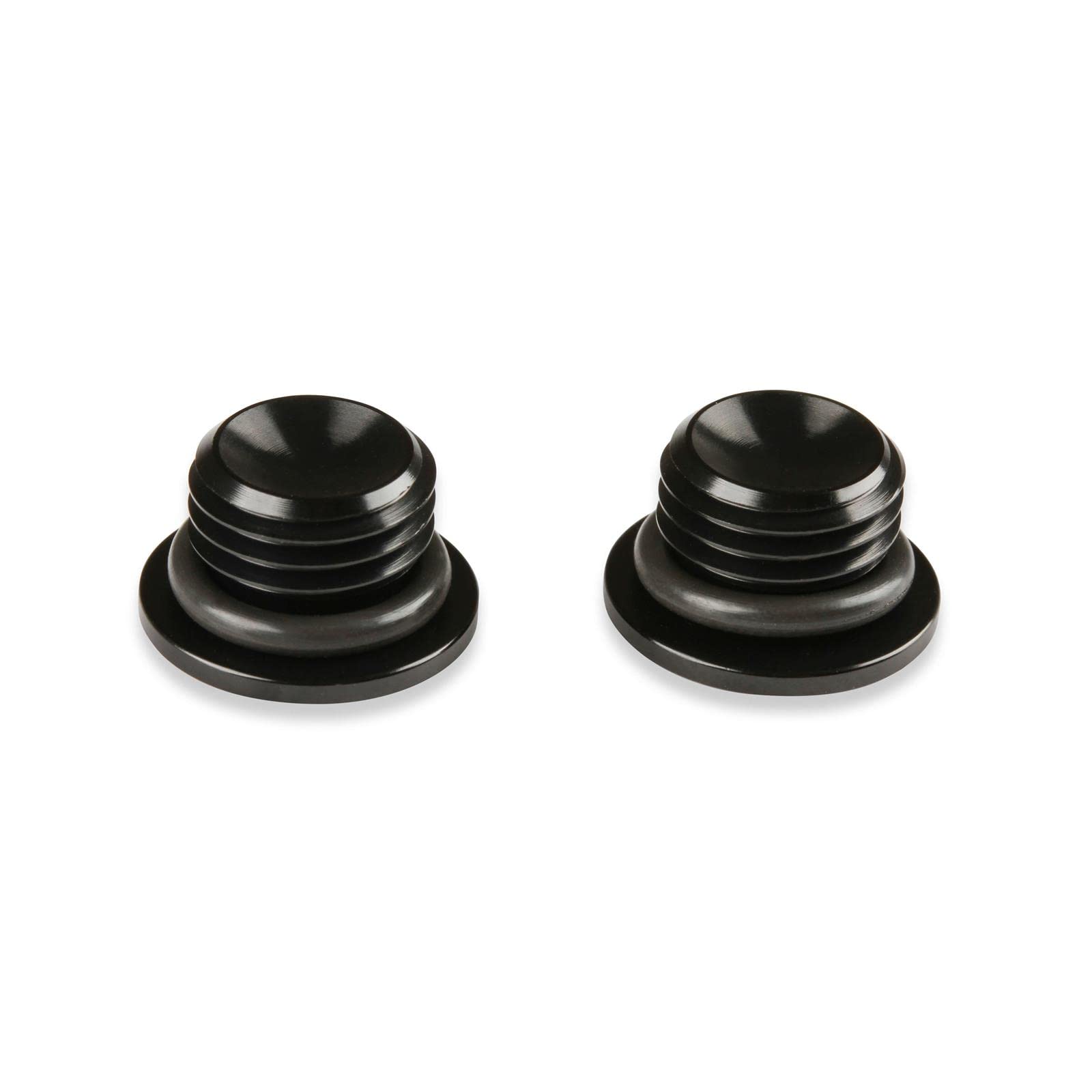 Black -4An Low Profile Port Plug, Earl's, 2Pk