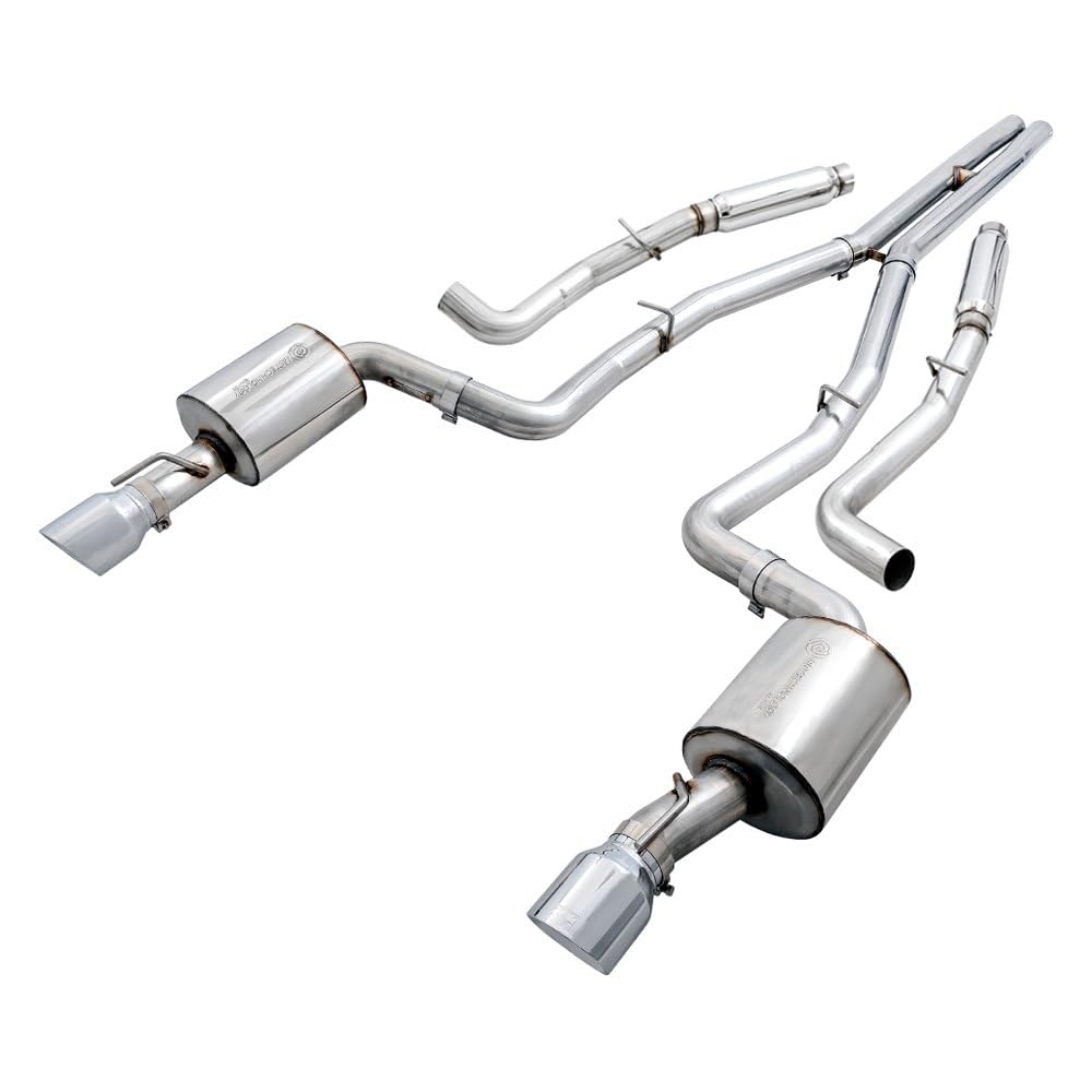 AWE Tuning Cat-Back Touring Exhaust, Black Tips for 2015-2023 Charger 6.2L/392/6.4L