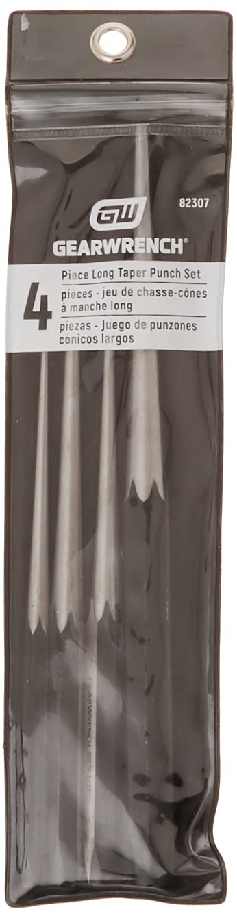 4 Piece GEARWRENCH Long Taper Punch Set, 82307