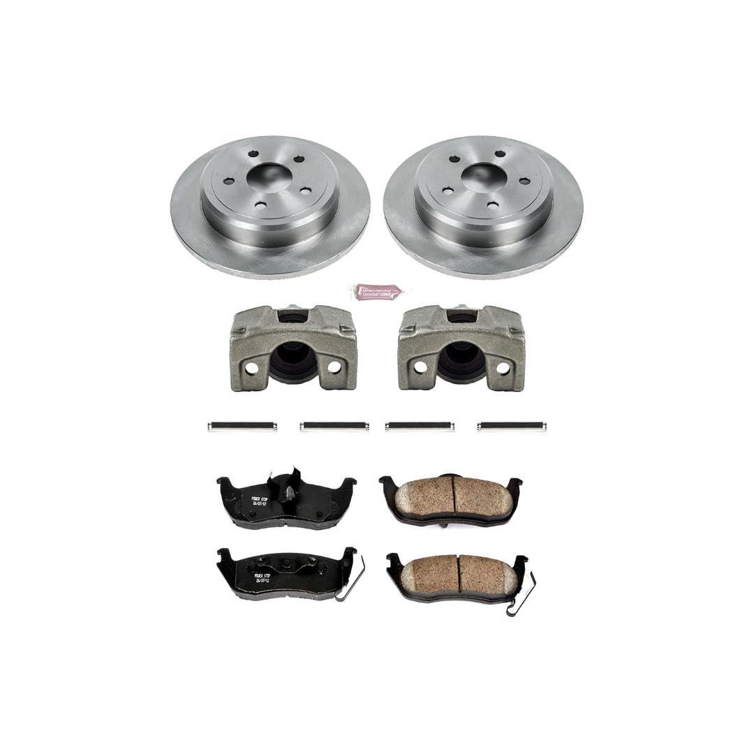 Power Stop Autospecialty KCOE2221 1-Click OE Replacement Brake Kit with Calipers For Jeep Commander 2006-2010 | Jeep Grand Cherokee 2005-2010 [Vehicle Specific]