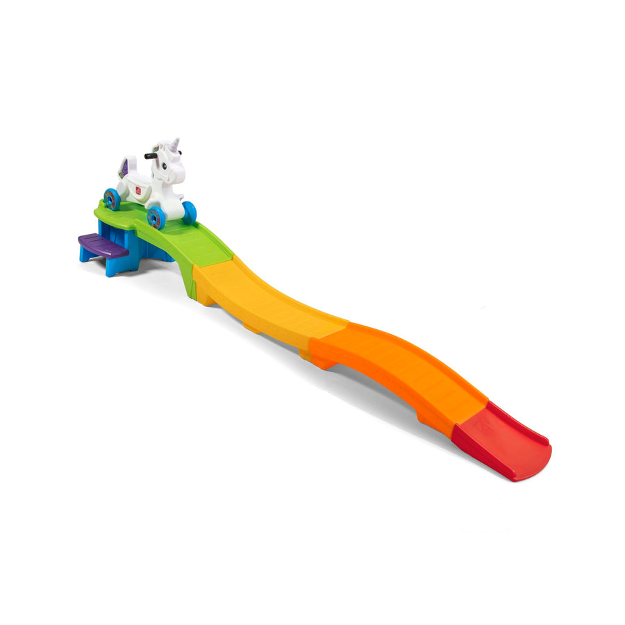 Step2 Up & Down Unicorn Roller Coaster Kids Ride On Toy, Push Car, Indoor/Outdoor Playset, Made of Durable Plastic, Max Weight 50 lbs., For Toddlers 2-5 Years Old, Multicolor