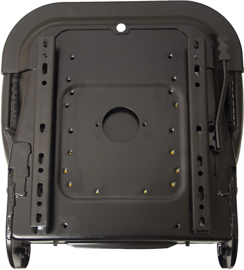 Deluxe Black Talon 230010BK High-Back Universal Replacement Tractor Seat, Slides, Black