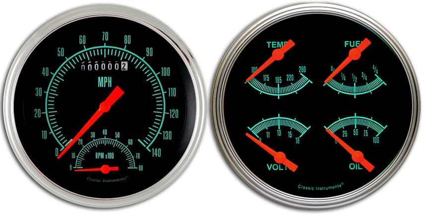 Classic Instruments CT47GS62 Speedometer with Built in Tach & Quad Gauge - 1947-1953 Chevy Truck G & Stock - GM