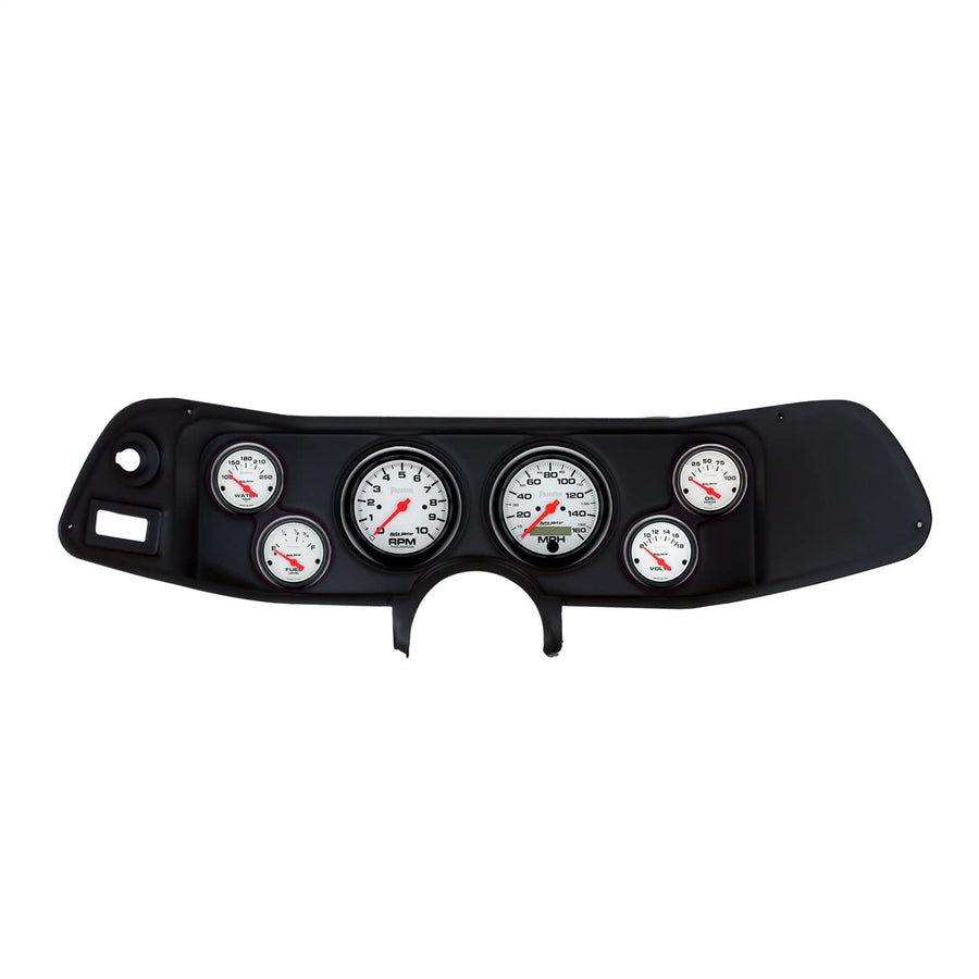 AutoMeter Dash Kit Direct Fit, Camaro 70-78, Tach/Mph/Fuel/Oilp/Wtmp/Volt, Phantom (2132-09)
