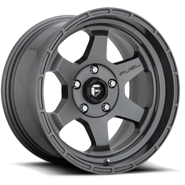 Shok FUEL GD-Matte Gun Wheel with Painted (17 x 9.5 inches /6 x 139 mm, -12 mm Offset)