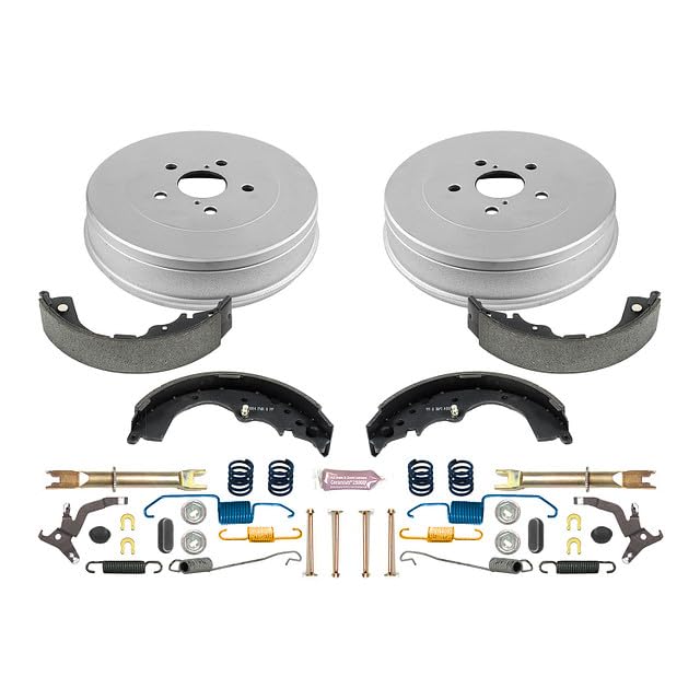 Power Stop KOE15388DK Rear Replacement Brake Kit-OE Brake Drums & Ceramic Brake Pads For Toyota Sienna 2004-2010 [Model Specific]
