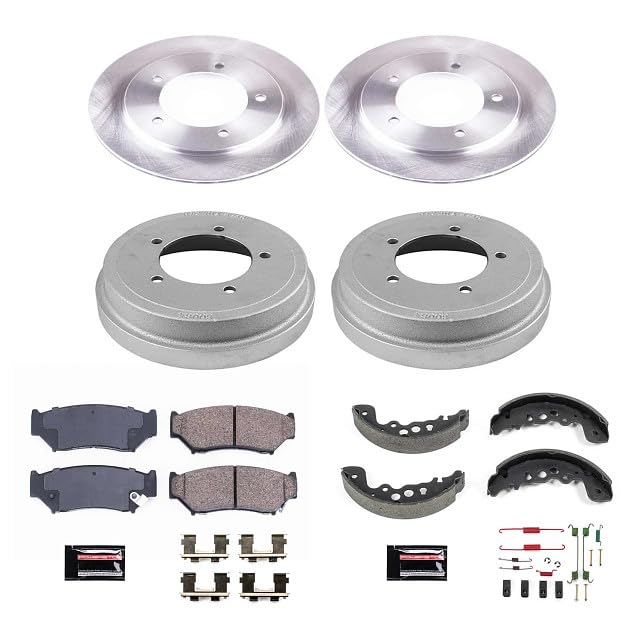 Power Stop KOE15184DK Front and Rear Replacement Brake Kit-OE Brake Drums & Ceramic Brake Pads For Chevrolet Tracker 2002-2004 [Model Specific]