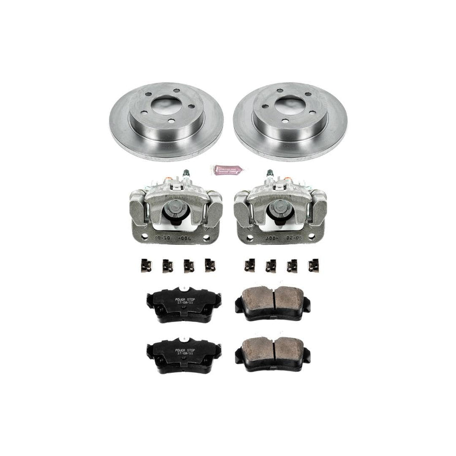 Power Stop KCOE1303 1-Click Autospecialty OE Replacement Brake Kit with Calipers For Ford Mustang 1994-2004 [Model Specific]