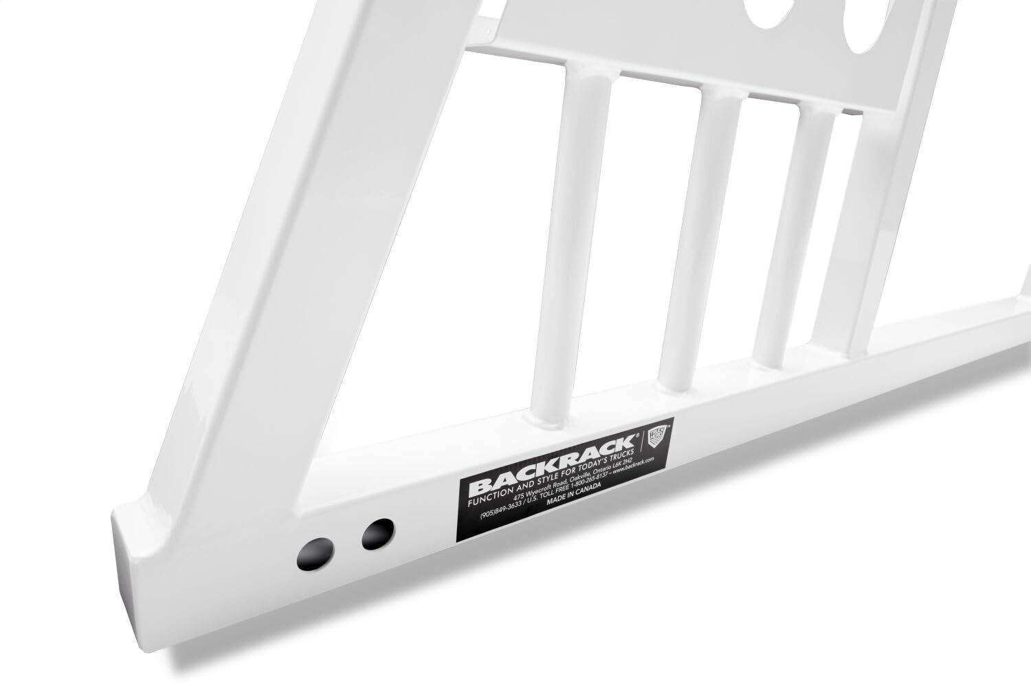 BACKRACK RealTruck Safety Rack Frame Only, White | 148TLW | Fits 2001-2025 Chevrolet/GMC Silverado/Sierra 2500/3500HD; 2017-2025 Dodge RAM 1500/2500/3500; 2004-2025 Nissan Titan & Others