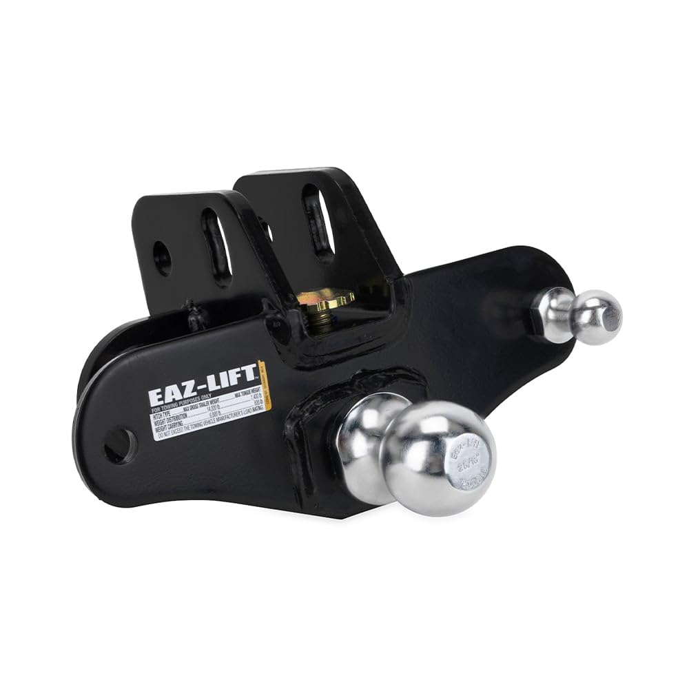 Eaz-Lift Elite Camco 1,000lb Weight Distribution Hitch Kit with Manually Adjusted Sway Control - Ready-to-Tow with Pre-Installed Hitch Ball, Sway Control Ball, U-Bolts, & Chain Package (48058)