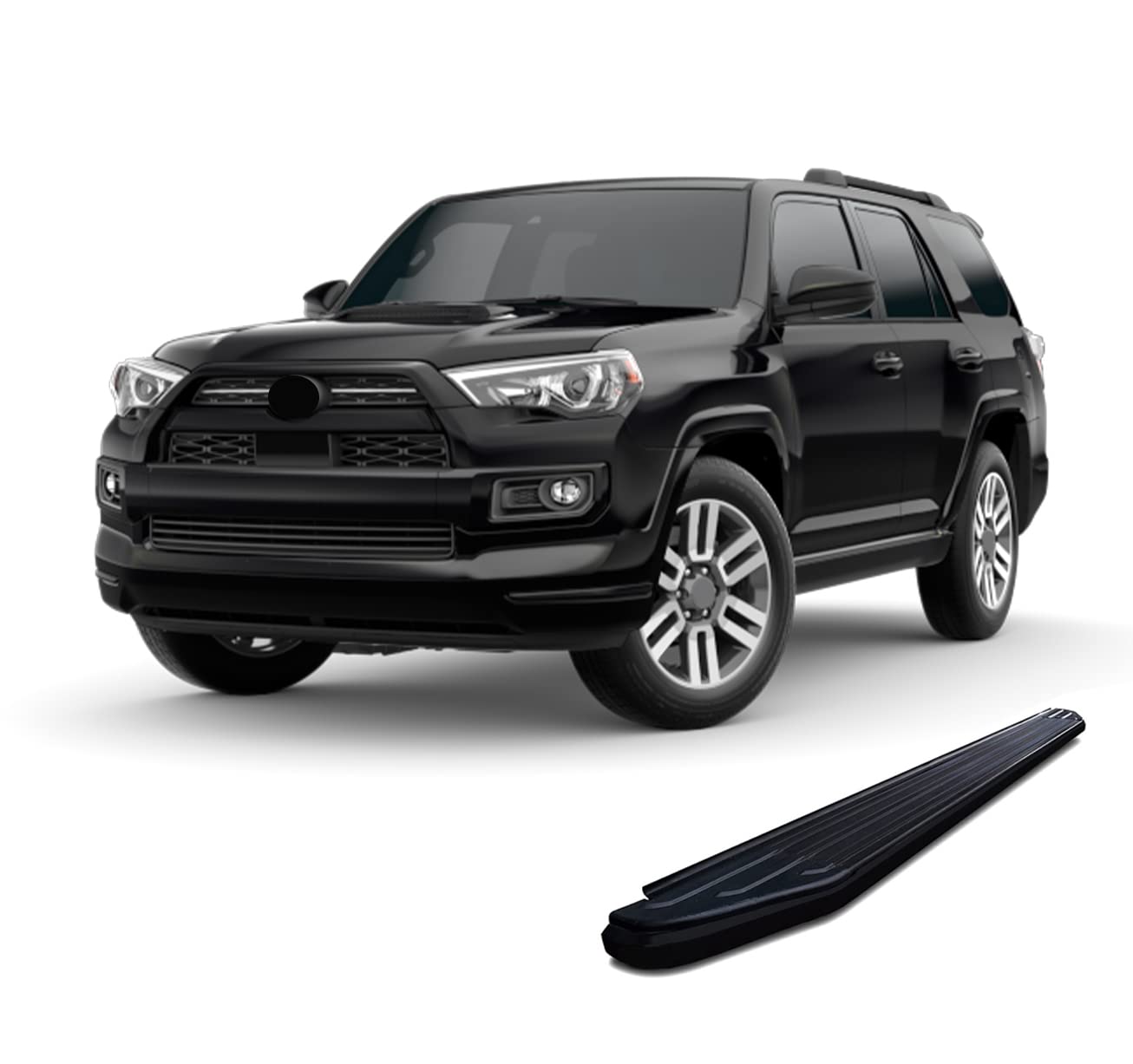 Peerless Black Horse Off Road Running Boards Compatible with 2010-2023 Toyota 4Runner-PR-TY4RTEBK