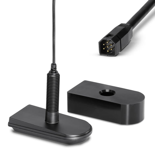 Humminbird Thru Hull Plastic Transducer for Helix with Dual Beam Sonar, MEGA Side/Down Imaging – XPTH 9 20 MSI T