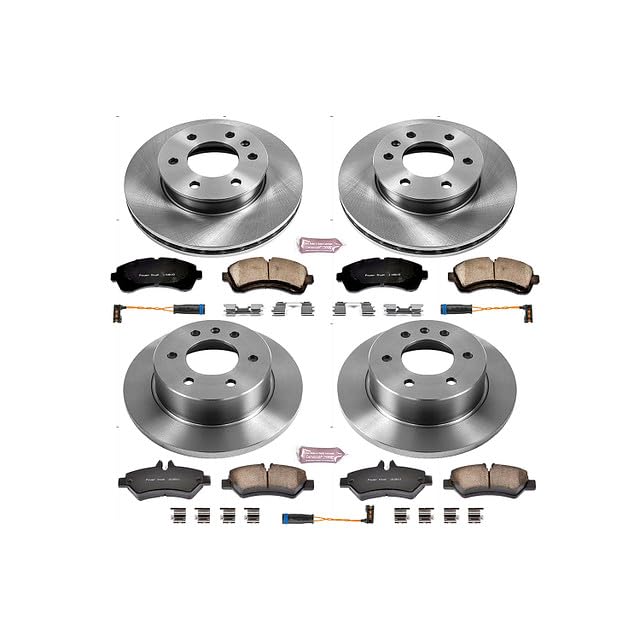 Power Stop Autospecialty KOE6233 Front and Rear Replacement Brake Kit-OE Brake Rotors & Ceramic Brake Pads